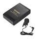 KM-208 Wireless FM Transmitter Receiver Lavalier Lapel Clip Microphone Mic System 20M Receive Range