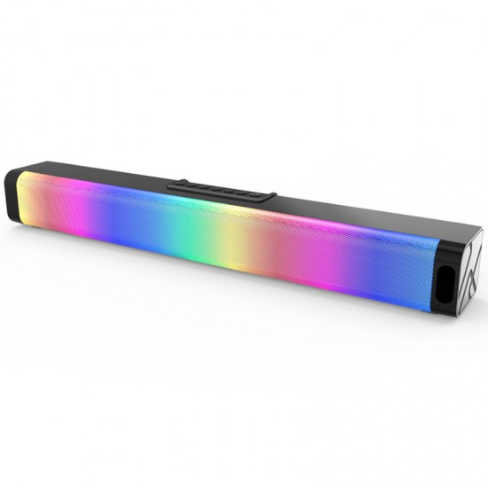 LP-18 20W bluetooth Speaker Soundbar Stereo Home Theater Soundbar Rectangle RGB Colorful bluetooth Speaker with Remote Control