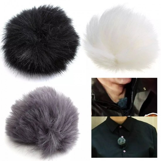 Lapel Lavalier Microphone Furry Windscreen Windshield Wind Muff Soft Comfortable for Lapel Lavalier Microphones Mic