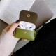 Luxury Fashionable Leather Shockproof Dust-Proof Earphone Storage Case with Keychain for Apple Airpods 3 Airpods Pro