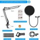 NB-35 Microphone Suspension Arm Stand Clip Holder Adjustable Metal Boom Scissor Arm Stand