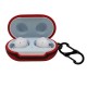 Portable Shockproof Silicone Earphone Storage Case with KeyChain for Samsung Galaxy Buds