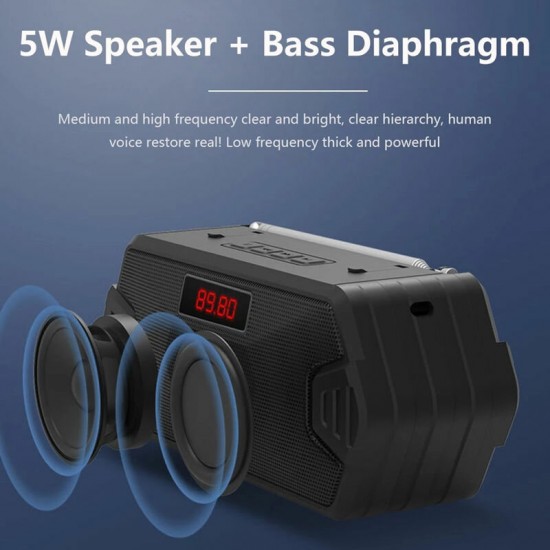 Portable bluetooth Speaker Wireless Bass Column Outdoor USB Speakers With FM Radio AUX TF MP3 Subwoofer Loudspeaker