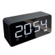 Q31 bluetooth Speaker Alarm Clock Mirror LED Digital FM Radio TF AUX Desktop Wireless Speaker with Mic