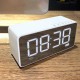 Q31 bluetooth Speaker Alarm Clock Mirror LED Digital FM Radio TF AUX Desktop Wireless Speaker with Mic