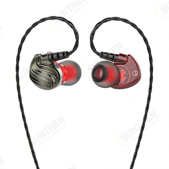 S8 4D Stereo HiFi 3.5mm Wired Control Heavy Bass In-ear Sport Earphone with Mic