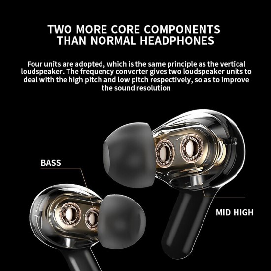 T22 TWS Led Wireless Headphones HiFi Stereo HD Earbuds bluetooth Earphone Touch Control Sports Headset with Mic