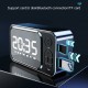 T5 bluetooth Speaker Portable Wireless Speaker Creative LED Alarm Clock Outdoor TF Card Speaker Mini Desktop Clock Speaker