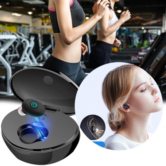 TW-10 Single bluetooth V5.0 TWS Headset Wireless In-ear Earbuds Stereo Bass Earphone With Mic