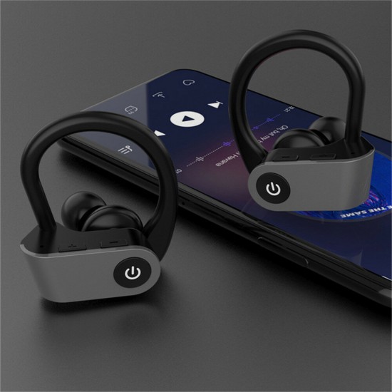 TWS-03 TWS Hanging Ear-Hook Wireless bluetooth Headset High-Definition Noise Reduction Stereo Sound Effect Binaural Headphone With Mic