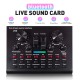 V8S bluetooth Sound Card Live Sound Card Dual DSP Noise Reduction Computer Tablet Sound Card