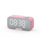 Z5 Alarm Clock Wireless bluetooth Speaker Portable Mini Mirror Alarm Clock HiFi Support TF Card