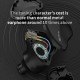 Mirror Wired Earphones Monitor Original HiFi Sound 2BA Drivers+10mm Big Dynamic Driver Ergonomic Noise Reduction Earbuds 3.5MM Sports Music Gaming In-Ear Headphones with Mic