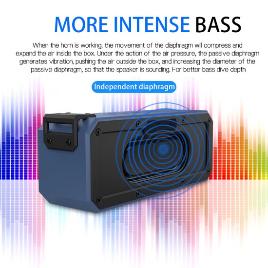 X3 Pro-N 40W Wireless bluetooth Speaker 6600mAh Portable Outdoor IP67 Waterproof NFC Subwoofer Stereo with Type-C Audio DSP Sound