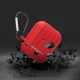 Portable Shockproof Dirtproof Silicone Wireless bluetooth Earphone Storage Case with Anti-lost Rope & Keychain for Apple Airpods 1/2