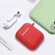 Portable Shockproof Dirtproof Silicone Wireless bluetooth Earphone Storage Case with Anti-lost Rope & Keychain for Apple Airpods 1/2