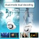 E89 TWS bluetooth 5.3 Earphone 6mm Moving Coil Unit HiFi Stereo Sound Noise Cancelling Auto Pairing Touch Control Digital Display Dual-Mode Switcher Portable In-ear Sports Headphone with Mic