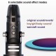 Condenser Wired Microphone 360° Coventable Six Sound Mode RGB Effect Recording Mic for PC Phone