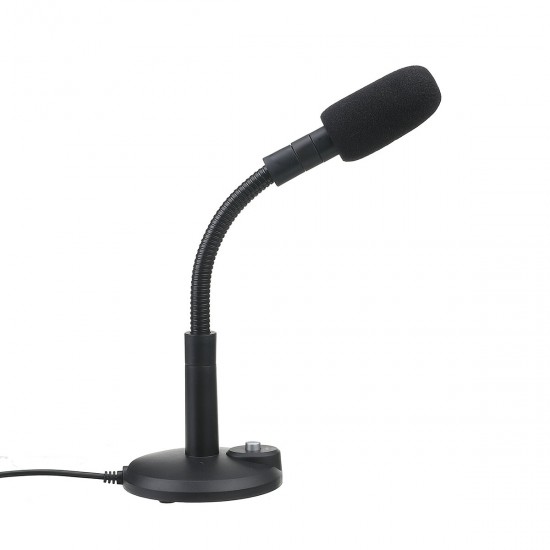 RGM-03 USB PC Microphone Recording Computer Mic with Mute Button for Mac Laptop PC for Net Class Live Broadcast