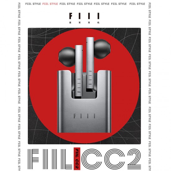 FIIL-CC2 TWS Earphones Wireless bluetooth 5.2 Headphones 13.1mm Dynamic Noise Reduction Low Latency Smart Touch In-Ear Earbuds with Mic