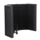 Foldable Microphone Acoustic Isolation Shield Acoustic Foams Studio Panel for Recording Live Broadcast Microphone Accessories