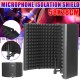 Foldable Microphone Acoustic Isolation Shield Acoustic Foams Studio Panel for Recording Live Broadcast Microphone Accessories