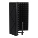 Foldable Microphone Acoustic Isolation Shield Acoustic Foams Studio Three-door Noise Enclosure Panel Filter