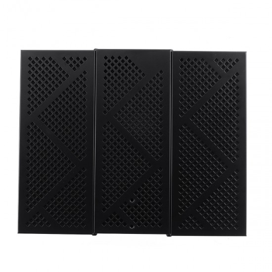 Foldable Microphone Acoustic Isolation Shield Acoustic Foams Studio Three-door Noise Enclosure Panel Filter