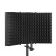 Foldable Microphone Acoustic Isolation Shield Studio Foams Panel for Recording Live Broadcast Microphone