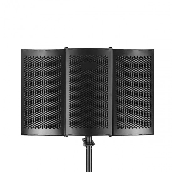 Foldable Microphone Acoustic Isolation Shield Studio Foams Panel for Recording Live Broadcast Microphone