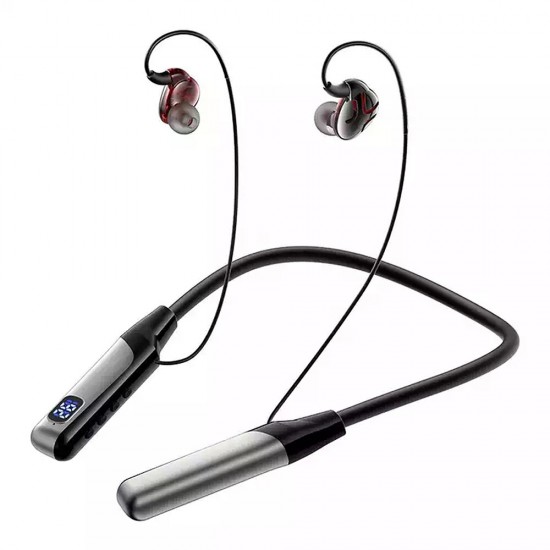 H6 Wireless Earphone bluetooth V5.3 HiFi Sound 400mAh LED Battery Display Waterproof Soft Wire Sports Neck Hanging Headset