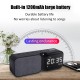 HF16 5W bluetooth 5.0 Speaker Portable Speaker HiFi Stereo Subwoofer Surround Sound 1200mAh Battery Digital Display FM Radio Alarm Clock Support AUX TF Card Play Outdoor Wireless Speaker