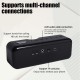 HF16 5W bluetooth 5.0 Speaker Portable Speaker HiFi Stereo Subwoofer Surround Sound 1200mAh Battery Digital Display FM Radio Alarm Clock Support AUX TF Card Play Outdoor Wireless Speaker