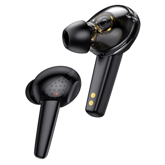 ES55 TWS bluetooth V5.1 Earphone Dual Driver Unit 400mAh Battery 42g Lightweight Sports Headset