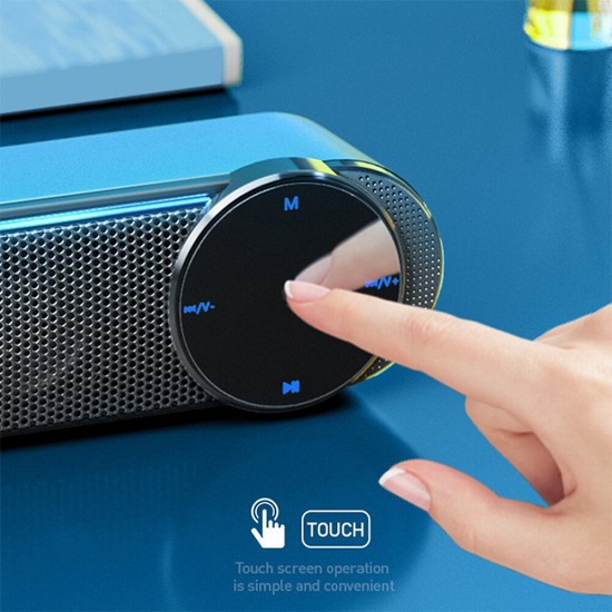 E3 3W bluetooth 5.0 Speaker Portable Speaker 4D Surround HiFi Stereo Deep Bass 1800mAh Battery Anti-swipe Noise Cancelling LED Light Dustproof Outdoor Wireless Speaker