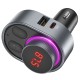 E72 PD 30W Wireless FM Transmitter bluetooth Connection Fast Charging Adapter TF Card USB Flash Driver Playback Car Play Adapter