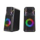 K201 Computer Speaker 2.0 Channel Desktop Speaker RGB Colorful Light Stereo Satellite Speaker