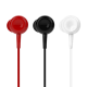 MT02 3.5mm Wired Control In-Ear Headphones HiFi HD Voice Earphone with Mic for PC Laptop Computer