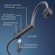 KS19 True Bone Conduction Earphone bluetooth V5.0 HiFi Sound 360° Flexible IPX5 Waterproof HD Call Sports Earhooks Earphone