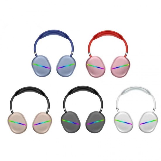 MAX10 MAX11 bluetooth Wireless Headphones HiFi Bass Stereo Game RGB Light TF FM Music Cool Sport Earphones with Mic