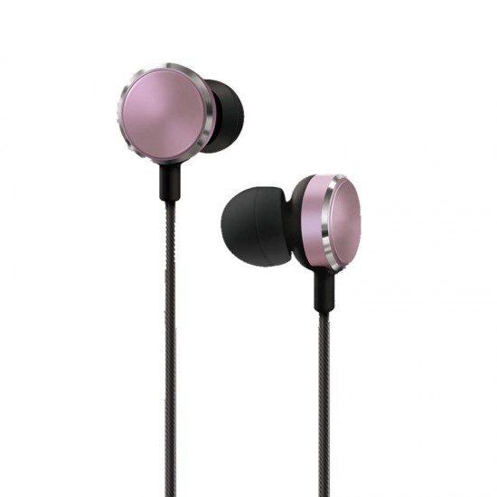 GM-ST01 Metal 3.5mm In-ear Earphone Bass Hybrid Stereo Headphone with Mic for iPhone Samsung