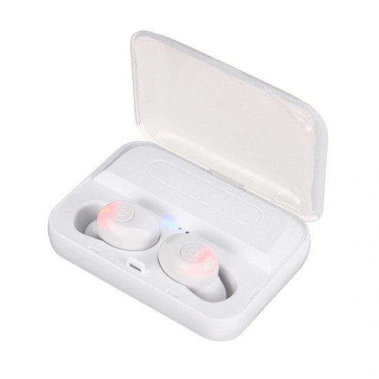 Mini Dual bluetooth 5.0 TWS Wireless Stereo Earphone Noise Reduction Light Display Headphones for