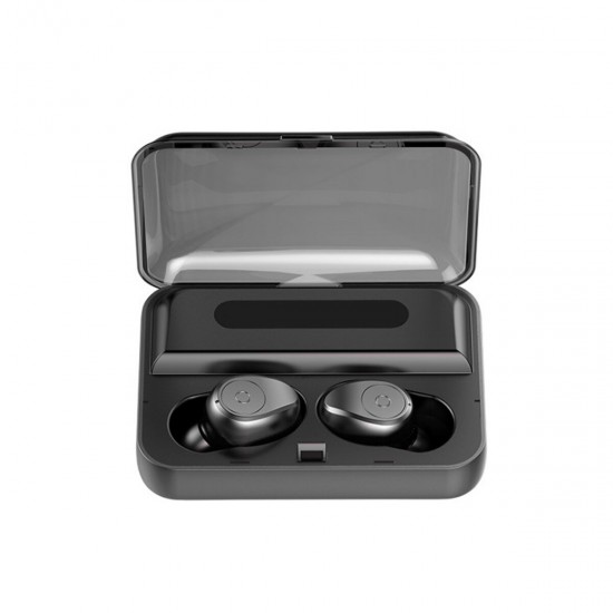 Mini Dual bluetooth 5.0 TWS Wireless Stereo Earphone Noise Reduction Light Display Headphones for