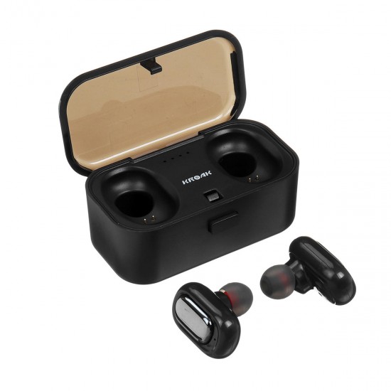 Mini TWS True Wireless bluetooth Earphone HiFi Stereo Noise Cancelling Waterproof Headphone with 800mAh Charging Box