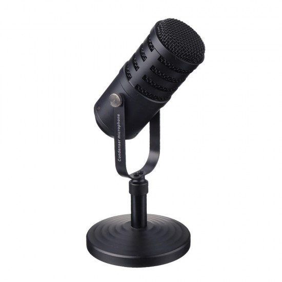 USB Condenser Microphone Metal Recording Mic for Computer Podcasting Interviews Field Recordings Conference Calls