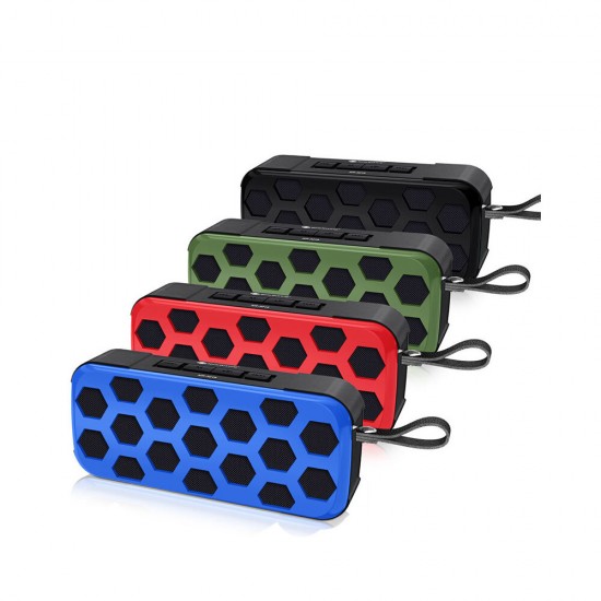 NR-3019FM Outdoor Wireless Speaker Wireless bluetooth Speaker FM Radio Hands Calling USB Flash Drive TF Card AUX Input TWS Connection.