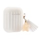 Portable Colourful Ultra-thin Soft Silicone Headphone Storage Cover With Tassel for Apple Airpods 1/2 Earphone