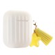 Portable Colourful Ultra-thin Soft Silicone Headphone Storage Cover With Tassel for Apple Airpods 1/2 Earphone