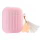 Portable Colourful Ultra-thin Soft Silicone Headphone Storage Cover With Tassel for Apple Airpods 1/2 Earphone