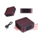 Q1A Portable Wooden Wireless bluetooth Speaker Double Drivers Stereo Light Speaker